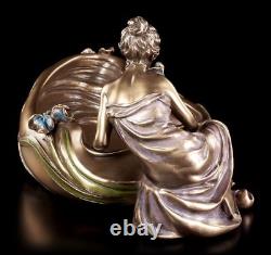 Art Nouveau Coquille Femme Assis À Bac Veronese Elfes Ondines Coupe à Bijoux