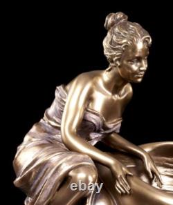 Art Nouveau Coquille Femme Assis À Bac Veronese Elfes Ondines Coupe à Bijoux