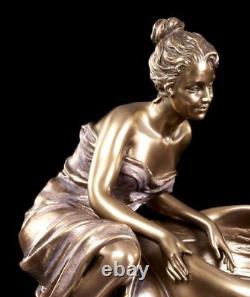 Art Nouveau Coquille Femme Assis À Bac Veronese Elfes Ondines Coupe à Bijoux