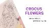 Art Nouveau Speed Drawing Crocus Flowers