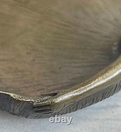 Arts Et Métiers Cendrier En Bronze Cuivré Art Nouveau Femme Nue Cadeau