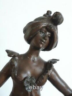Auguste MOREAU La pensée sculpture régule femme 1900 Art Nouveau