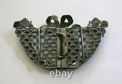 BOUCLE de CEINTURE, art nouveau, ancienne boucle de ceinture Piel Frères, P F