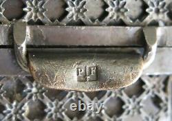 BOUCLE de CEINTURE, art nouveau, ancienne boucle de ceinture Piel Frères, P F