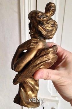 Beau buste femme bronze Art nouveau signé Luis DOMENECH (1873-)