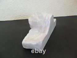 Belle Ceramique Art Nouveau Tete De Femme Craquelee Signee A Pouquet Rare