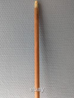 Belle et ancienne canne de femme dandy Art Nouveau pommeau en argent 82 CM