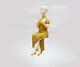 Blanc Céramique Mignon Femme Figurine Statue Pour Home Bureau Décor Cadeau Objet