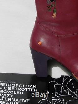 Bottes Art Star 1143 Chaussures Femme 41 Gran Via Cerise Cavalières UK8 Neuf