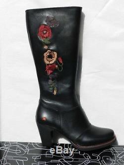 Bottes Art Star 1143 Chaussures Femme 41 Gran Via Noir Cavalières Talon UK8 Neuf