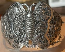 Bracelet Manchette Femme Art Nouveau Dasie Papillon Riche Decors