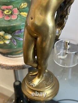 Bronze & Art Nouveau & Femme Nue & Signée Pradier