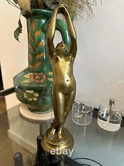 Bronze & Art Nouveau & Femme Nue & Signée Pradier