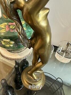 Bronze & Art Nouveau & Femme Nue & Signée Pradier