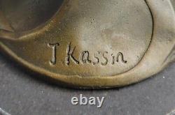Bronze Sculpture Figurine Femme Buste Doré Patine Art Nouveau Victorien Solde