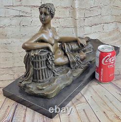 Bronze Sculpture Style Art Nouveau Nu Femme Par Canova Doré Masterpiece XL