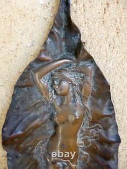 Bronze femme végétaux ART NOUVEAU