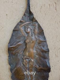 Bronze femme végétaux ART NOUVEAU