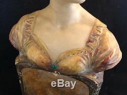 Buste Art Nouveau Femme Dans l'esprit de Goldsheider Jugendstil Vers 1900 SIMON