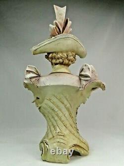Buste Femme Art Nouveau Biscuit Amphora Turn & Teplitz Bisque Stellmacher Kessel