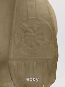 Buste de jeune femme orientale Art nouveau en albâtre vers 1900