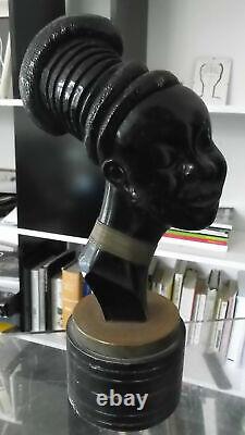 Buste femme africaine pretty woman bust end 19th beg 20th century art nouveau