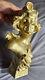 Buste Régule Re-patiné En Doré Femme Art Nouveau Salambo Signé Franz Iffland