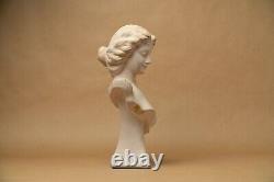 Buste statuette buste terre cuite ancien femme style art nouveau 1900 Le Guluche