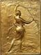Cc117 Rare Plaque Epreuve Uniface Art Nouveau Femme 1890's Au Make Offer