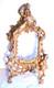 Cadre Bronze Art Nouveau Style Louis Xv Sculpté Femme Enfant Rinceaux Acanthes