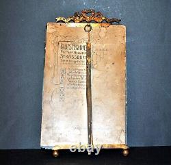 Cadre porte-photo NOEUD laiton + verre biseauté Photographie femme Art Nouveau