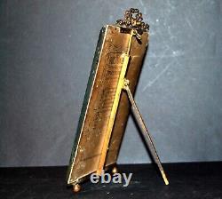 Cadre porte-photo NOEUD laiton + verre biseauté Photographie femme Art Nouveau