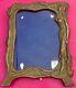 Cadre Porte Photo Art Nouveau / Laiton / Bronze Femme Fleur N°10 Xl