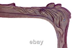 Cadre porte photo art nouveau laiton bronze femme fleur N°11 taille XL
