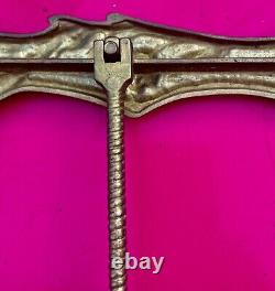 Cadre porte photo art nouveau laiton bronze femme fleur N°11 taille XL