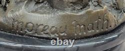 Classique Style Art Nouveau Bronze Femme Sculpture Européenne Maiden Bureau Déco