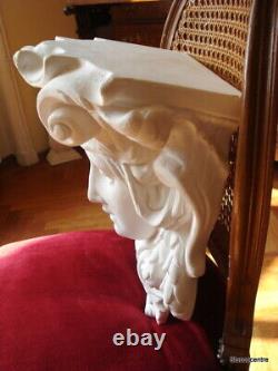 Coincé Beau Grand Art Nouveau 105-658 Tête de Femme Table Console Couronnement