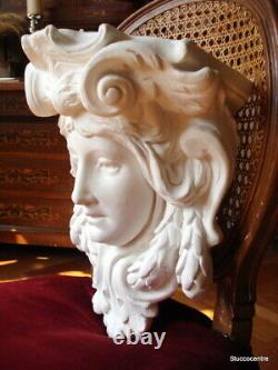 Coincé Beau Grand Art Nouveau 105-658 Tête de Femme Table Console Couronnement