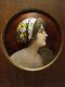 Denanot Bel émail De Limoges Portrait De Jeunne Femme Miniature Art Nouveau Ppp