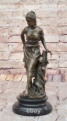 Décoratif Bronze Femme Statue Moreau Style Art Nouveau Fille Maison Accent Deal