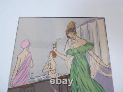 Dessin Aquarelle De Femmes Art Nouveau Maggy Monier (21072)