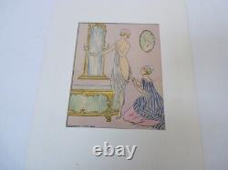 Dessin Aquarelle De Femmes Art Nouveau Maggy Monier (21078)