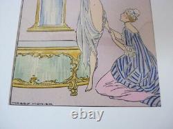 Dessin Aquarelle De Femmes Art Nouveau Maggy Monier (21078)