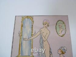 Dessin Aquarelle De Femmes Art Nouveau Maggy Monier (21078)