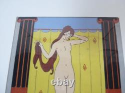 Dessin Aquarelle Femme Art Nouveau (21073)