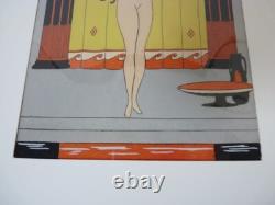 Dessin Aquarelle Femme Art Nouveau (21073)