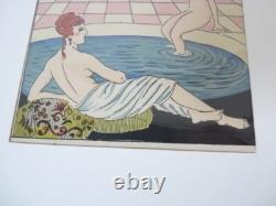 Dessin Aquarelle Femmes Maggy Monier Art Nouveau (21077)