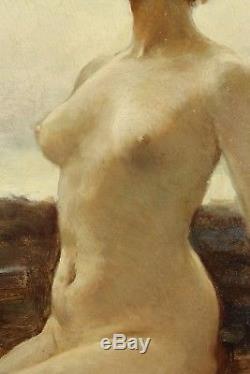 Edouard ZIER, femme nue, tableau, peinture, érotique, Art Nouveau, France