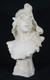 Elégie Par Alfred Jean Foretay, Sculpture Marbre Blanc Jeune Femme, Art Nouveau