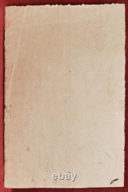 Elen GUYON dessin sanguine fusain portrait jeune femme Art Nouveau 1900 tableau
